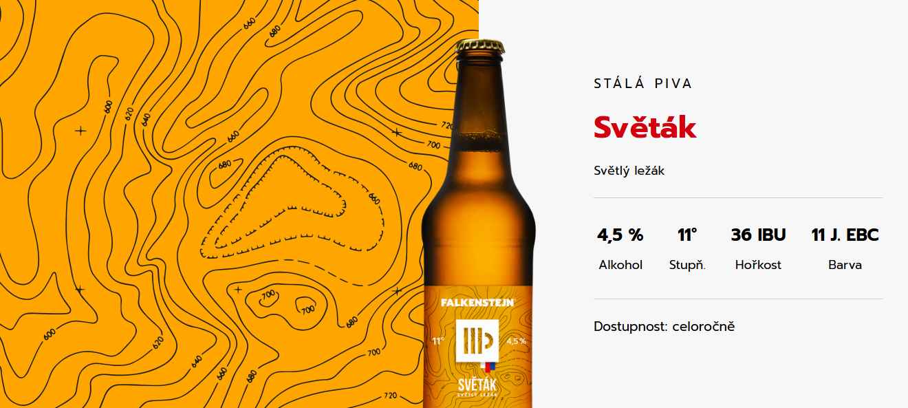 Pivo Světák pivovar Falkenštej Krásná Lípa